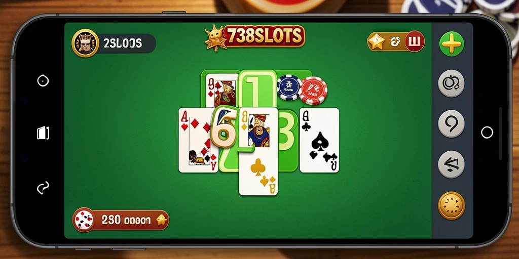 Screenshot permainan Gaple 738SLOTS menunjukkan keseruan gameplay.
