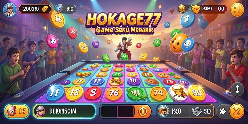 Gameplay seru dan interaktif HOKAGE77 dalam permainan Bingo.
