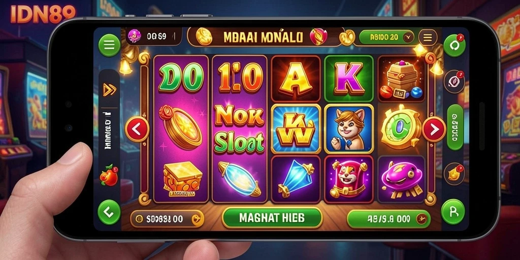 Tampilan grafis yang menarik dari gameplay Slot IDN89.