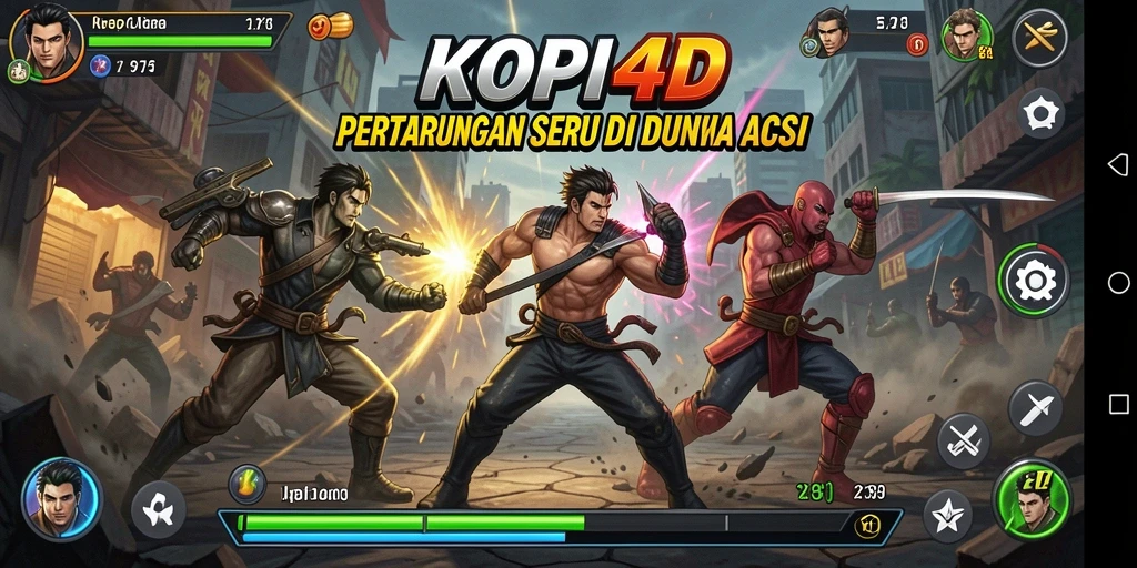 Tampilan gameplay KOPI4D yang mendebarkan dan penuh aksi.