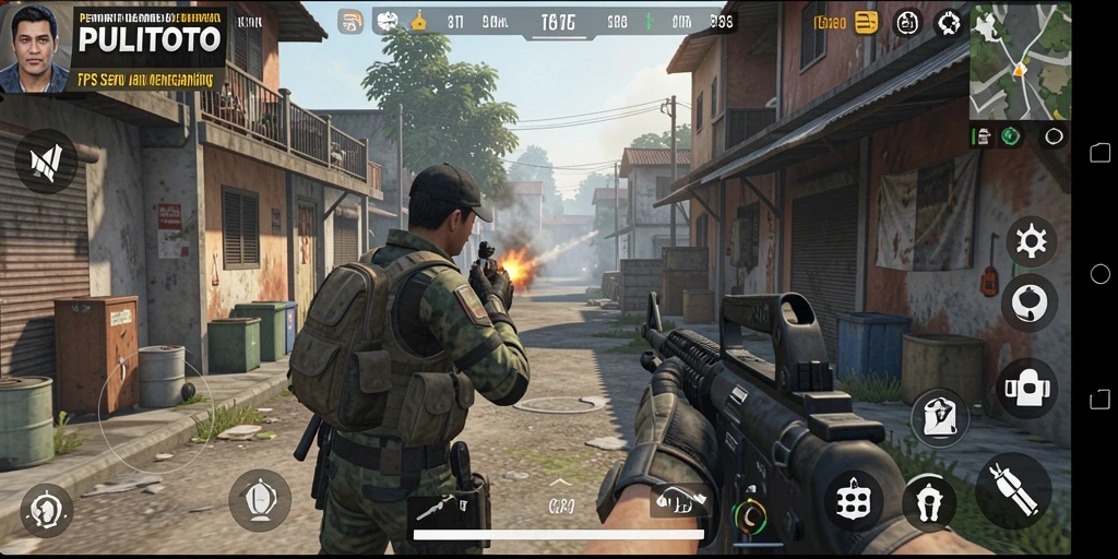 Tampilan gameplay seru dari PULITOTO dengan aksi TPS yang mendebarkan.