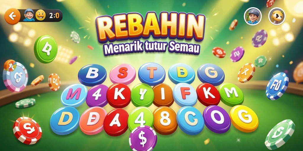 Tampilan gameplay REBAHIN yang seru dengan berbagai kartu Bingo.